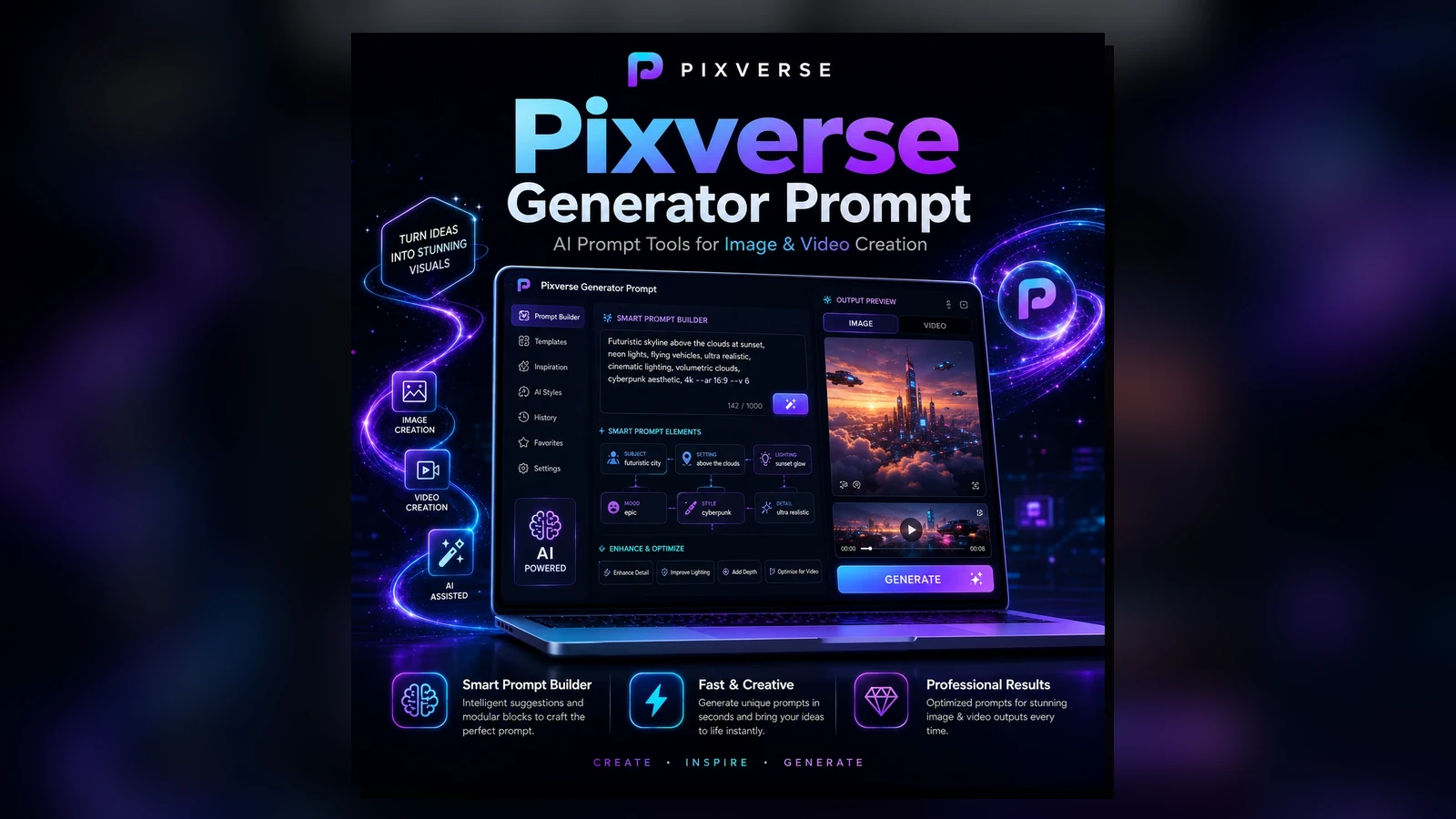 Pixverse Generator Tutorial: Stylized Social Video